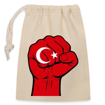 Faust Türkei - Verschließbarer Geschenkbeutel aus Baumwolle (14x20cm) - Natur - Vorne