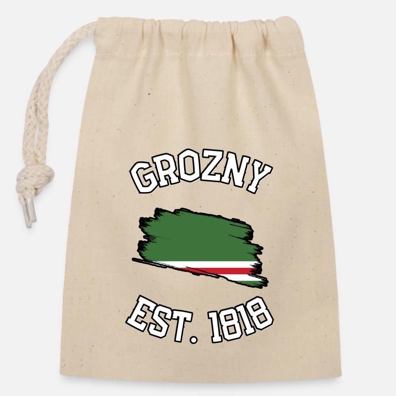 DÉCÉDÉ EN 1818 - Sac cadeau en coton avec cordon (14 x 20 cm) - nature