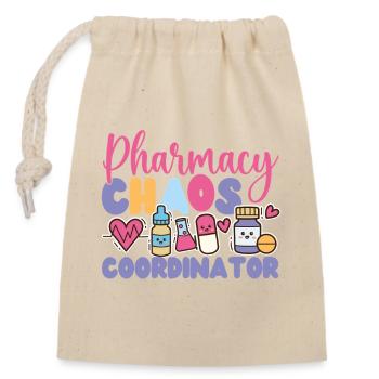 Pharmacy Tech Technician - Verschließbarer Geschenkbeutel aus Baumwolle (14x20cm) - Natur - Vorne