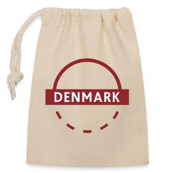 Dänisches Arc Emblem DÄNEMARK Logo - Verschließbarer Geschenkbeutel aus Baumwolle (14x20cm) - Natur - Vorne