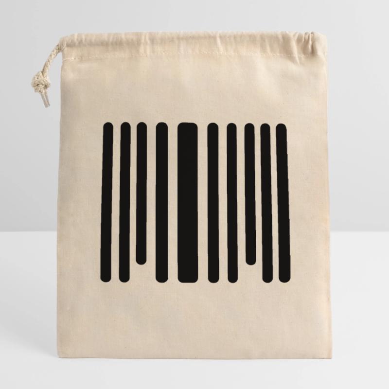 Barcode Verschließbarer Geschenkbeutel aus Baumwolle (14x20cm)
