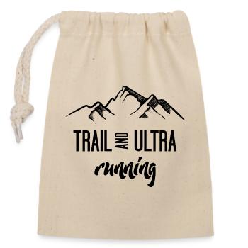Trail Running et Ultra Running - Sac cadeau en coton avec cordon (14 x 20 cm) - nature - Devant