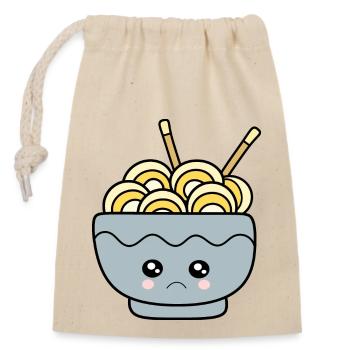 Ramen Nudeln Japan Küche - Verschließbarer Geschenkbeutel aus Baumwolle (14x20cm) - Natur - Vorne
