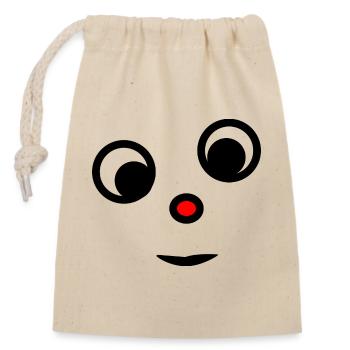 HUMOUR. CITATION. MESSAGE. RETRAITE. ANNIVERSAIRE. - Sac cadeau en coton avec cordon (14 x 20 cm) - nature - Devant