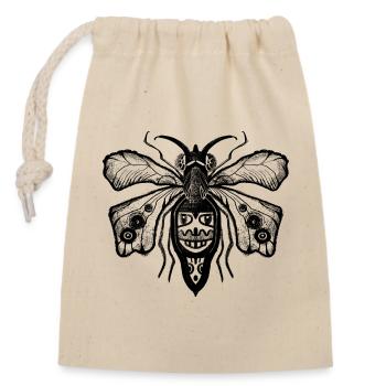 Mouche noire - Sac cadeau en coton avec cordon (14 x 20 cm) - nature - Devant