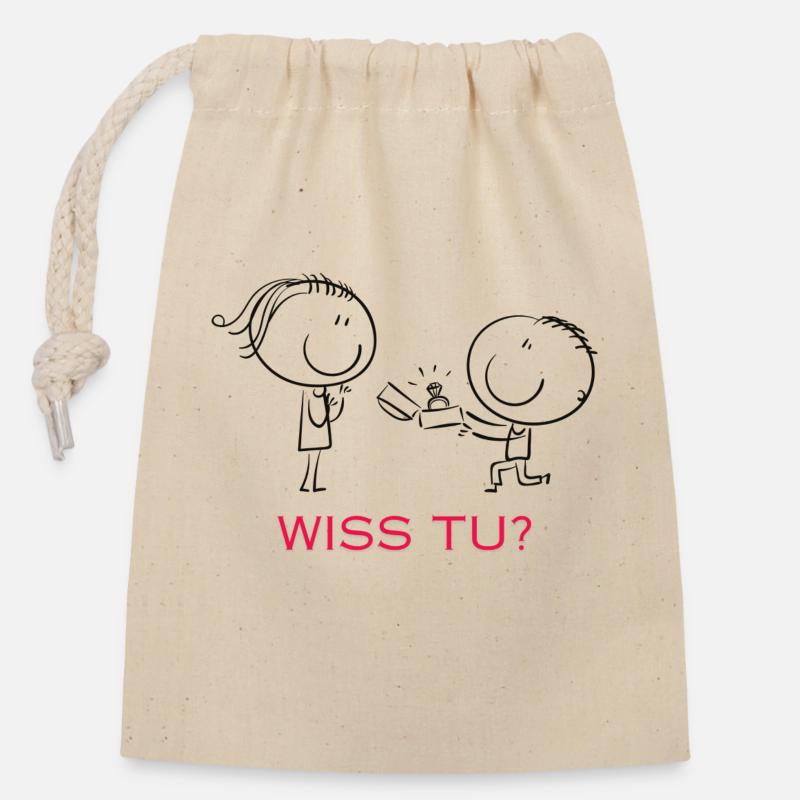 25 - Closable cotton gift bag (14x20cm) - nature