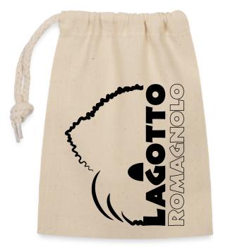 Laglogo1 1 - Sac cadeau en coton avec cordon (14 x 20 cm) - nature - Devant