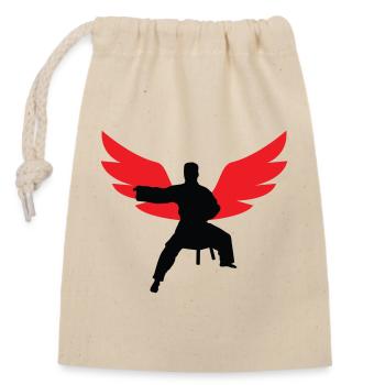Aikido - Martial Art - Aikido - Closable cotton gift bag (14x20cm) - nature - Front