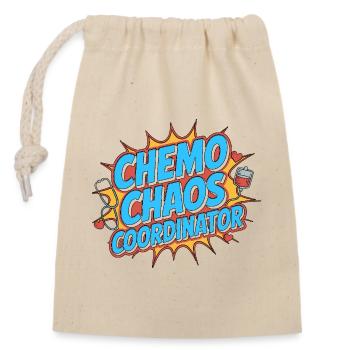 Oncology Nurse Chemo Chaos Nursing Infusion Nurse - Verschließbarer Geschenkbeutel aus Baumwolle (14x20cm) - Natur - Vorne