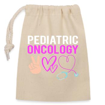 Cancer de l’enfant Survivant du cancer Le cancer pue - Sac cadeau en coton avec cordon (14 x 20 cm) - nature - Devant