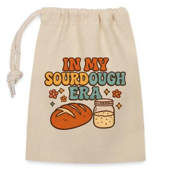 Backen Bäckerin Sauerteig In My Sourdough Era - Verschließbarer Geschenkbeutel aus Baumwolle (14x20cm) - Natur - Vorne