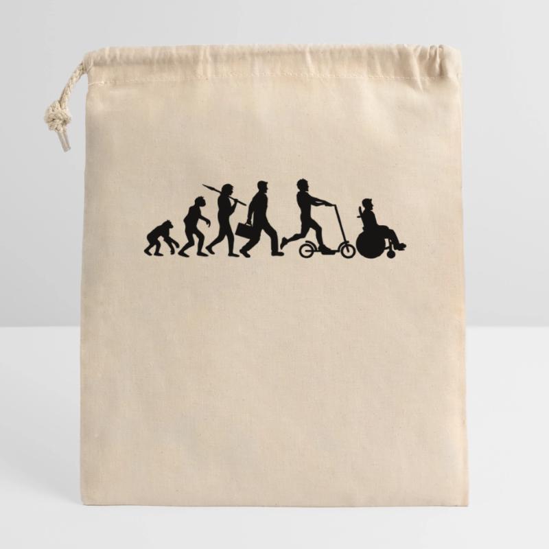 rollstuhl unfall schnell evolution e scoot Verschließbarer Geschenkbeutel aus Baumwolle (14x20cm)