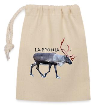 Lapponia - Closable cotton gift bag (14x20cm) - nature - Front