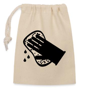 Cleaner glaze washer - Closable cotton gift bag (14x20cm) - nature - Front