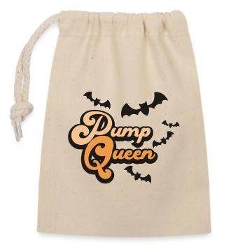 Pump Queen Bat Night - Verschließbarer Geschenkbeutel aus Baumwolle (14x20cm) - Natur - Vorne