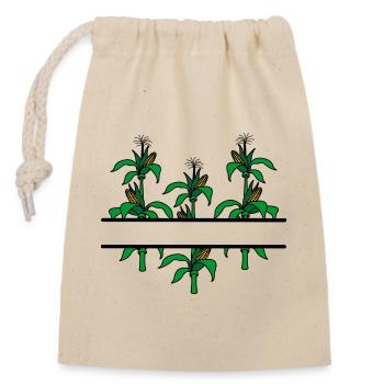 Maïs - Sac cadeau en coton avec cordon (14 x 20 cm) - nature - Devant