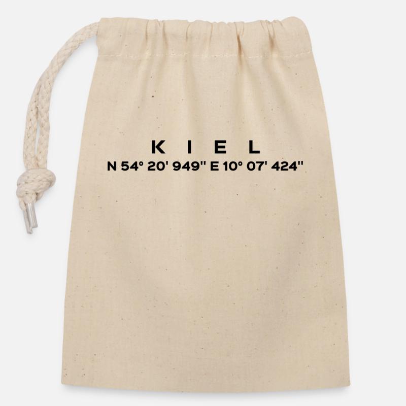 Keel - Closable cotton gift bag (14x20cm) - nature