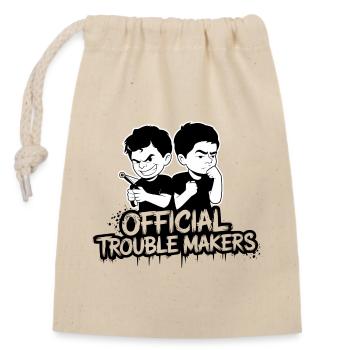 Family Ties - Sibling Love & Rivalry - Closable cotton gift bag (14x20cm) - nature - Front