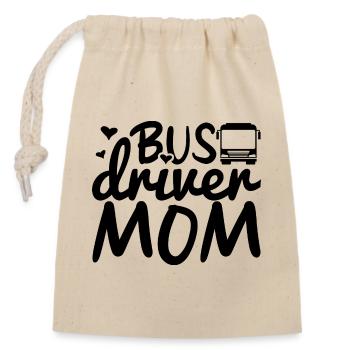 Busfahrer Mutter - Verschließbarer Geschenkbeutel aus Baumwolle (14x20cm) - Natur - Vorne