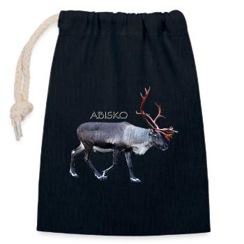 ABISKO Nationalpark Schweden - Verschließbarer Geschenkbeutel aus Baumwolle (14x20cm) - Navy - Vorne