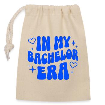 Bachelor Era Studies University Education - Closable cotton gift bag (14x20cm) - nature - Front