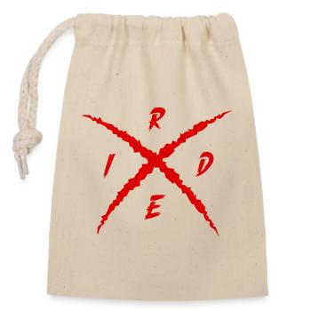 Chevaucher - Sac cadeau en coton avec cordon (14 x 20 cm) - nature - Devant