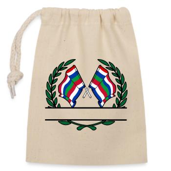 Schier Laurel Custom – Édition Île - Sac cadeau en coton avec cordon (14 x 20 cm) - nature - Devant