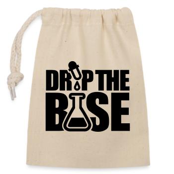 Drop the base - Closable cotton gift bag (14x20cm) - nature - Front