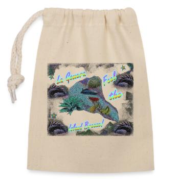 Îles Canaries - La Gomera : « Feel-good island » pour se détendre ! - Sac cadeau en coton avec cordon (14 x 20 cm) - nature - Devant