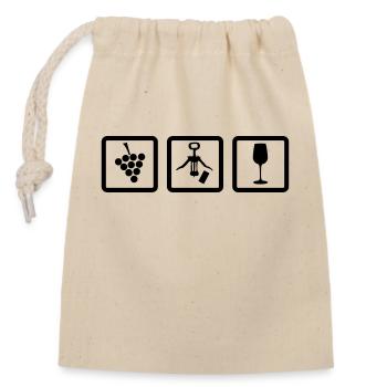 Winzer Gear - Winzer Zubehör Weinrebe Korkenzieher - Verschließbarer Geschenkbeutel aus Baumwolle (14x20cm) - Natur - Vorne