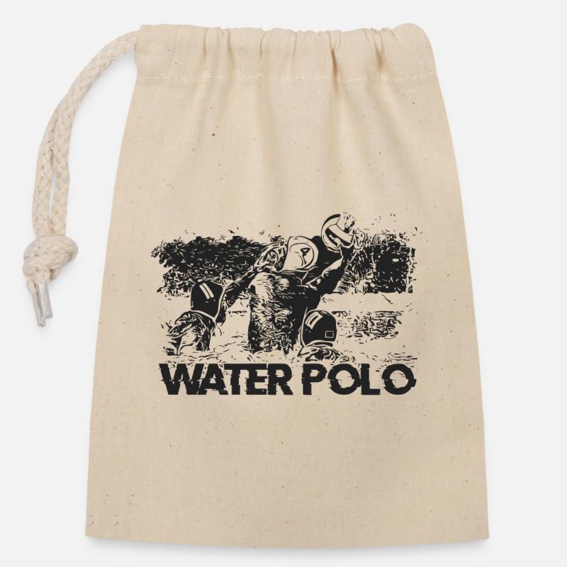WATERPOLO - Verschließbarer Geschenkbeutel aus Baumwolle (14x20cm) - Natur