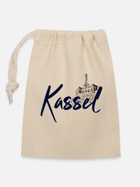 Kassel - Verschließbarer Geschenkbeutel aus Baumwolle (14x20cm) - Natur