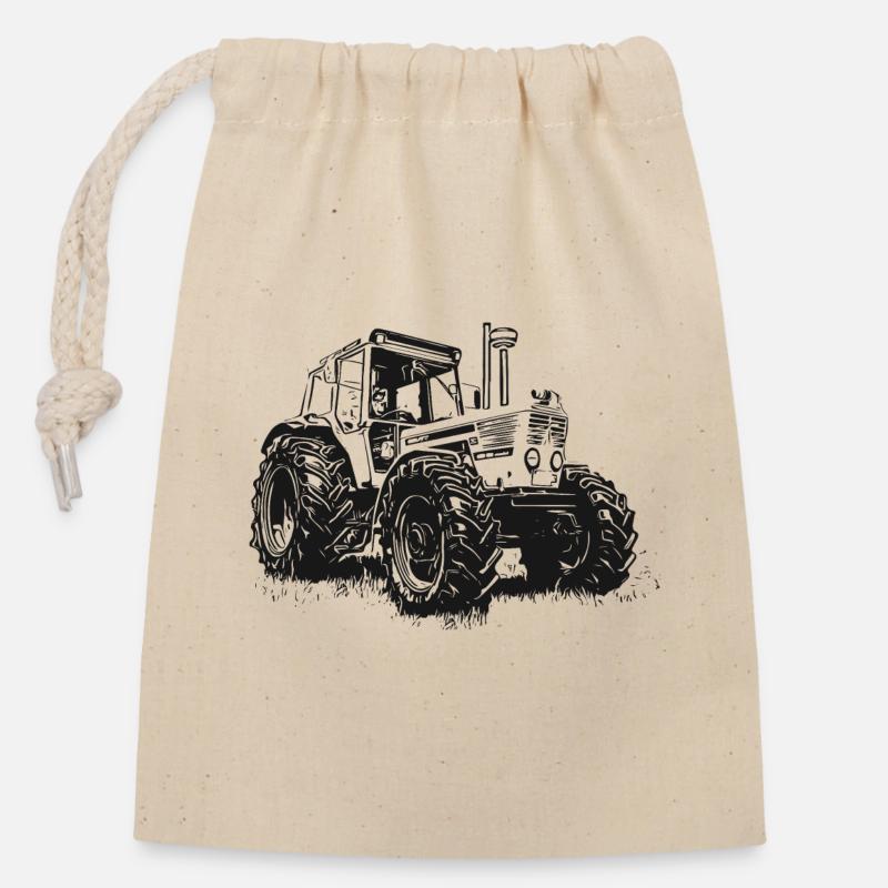 Deutz 13006 | spéciale Tracteurs Deutz | Deutz - Sac cadeau en coton avec cordon (14 x 20 cm) - nature