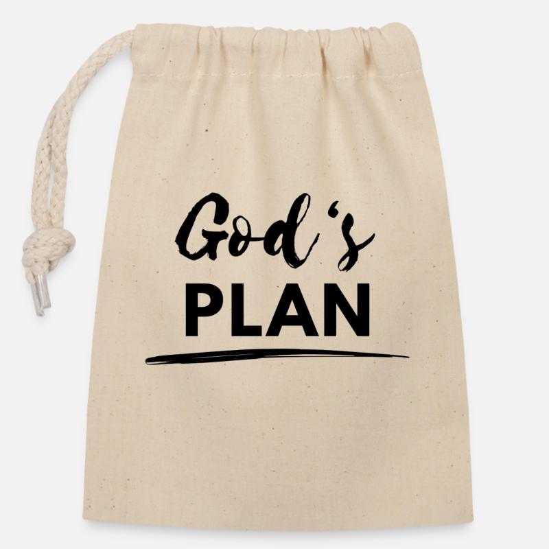 Gods Plan Dwizzy Rap Rapper Hip Hop Drizzy - Verschließbarer Geschenkbeutel aus Baumwolle (14x20cm) - Natur