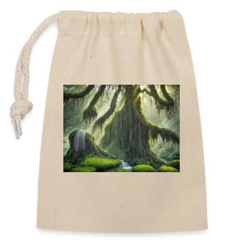Whispering trees - Closable cotton gift bag (14x20cm) - nature - Front