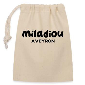 Miladiou Ausdruck Aveyron - Verschließbarer Geschenkbeutel aus Baumwolle (14x20cm) - Natur - Vorne