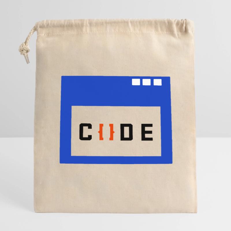 Job Coder Dire Travailleur Gagner De L’argent Sac cadeau en coton avec cordon (14 x 20 cm)
