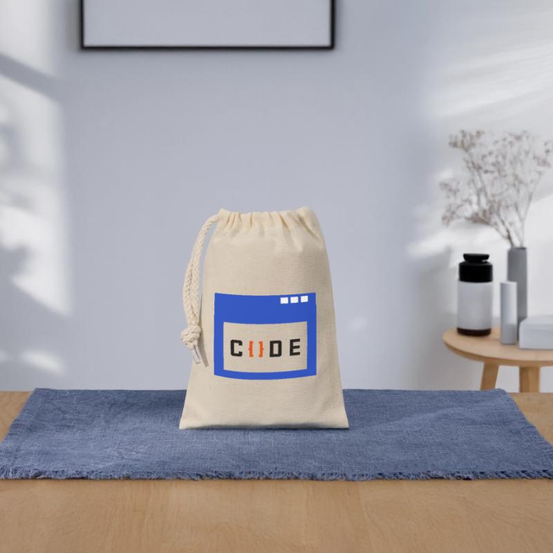 Job Coder Dire Travailleur Gagner De L’argent Sac cadeau en coton avec cordon (14 x 20 cm)