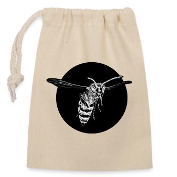Guêpe - Abeille - Insecte - Sac cadeau en coton avec cordon (14 x 20 cm) - nature - Devant