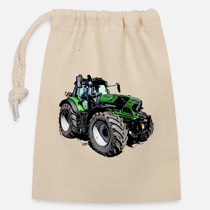 Agrotron 230 MK3 - Verschließbarer Geschenkbeutel aus Baumwolle (14x20cm) - Natur
