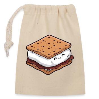 Süßes Smore - Verschließbarer Geschenkbeutel aus Baumwolle (14x20cm) - Natur - Vorne