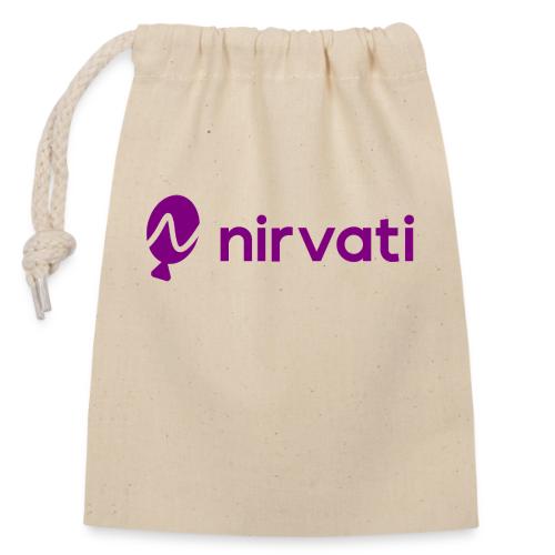 Nirvati Logo - Closable cotton gift bag (14x20cm)