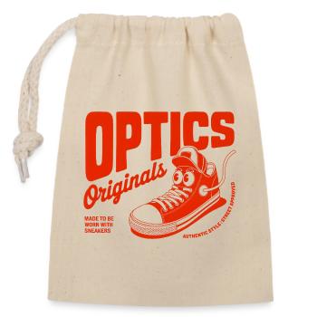 Optics Originals Sneaker - Closable cotton gift bag (14x20cm) - nature - Front
