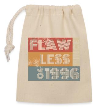 30th Birthday Flawless since 04/1996 - Closable cotton gift bag (14x20cm) - nature - Front