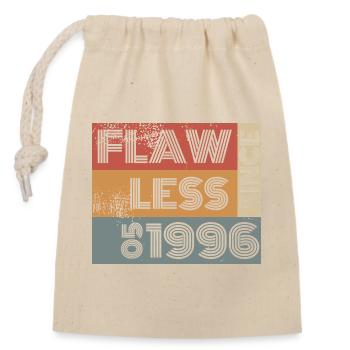 30th Birthday Flawless since 05/1996 - Closable cotton gift bag (14x20cm) - nature - Front