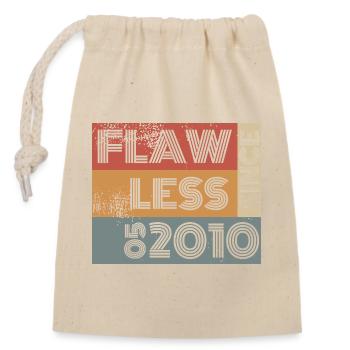 16. Birthday Flawless since 05/2010 - Closable cotton gift bag (14x20cm) - nature - Front
