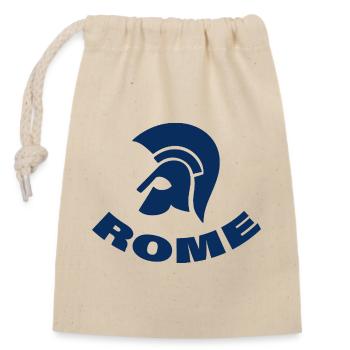 ROME - Verschließbarer Geschenkbeutel aus Baumwolle (14x20cm) - Natur - Vorne