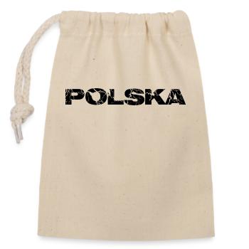 polska design - Verschließbarer Geschenkbeutel aus Baumwolle (14x20cm) - Natur - Vorne