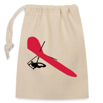 drachenflieger - Closable cotton gift bag (14x20cm) - nature - Front