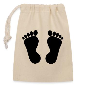 Foot Feet Foot Care Podiatry Gift Gift Idea - Sac cadeau en coton avec cordon (14 x 20 cm) - nature - Devant